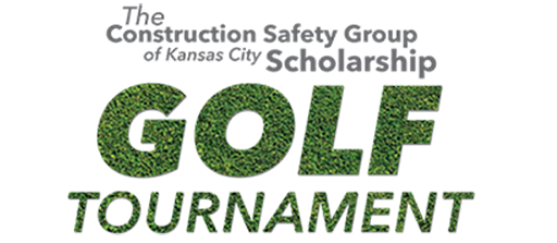 Infographic that reads The Construction Safety Group of Kansas City Scholarship Golf Tournament